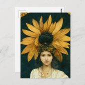 Sonnenblume Princess Slava Postcard Postkarte (Vorne/Hinten)
