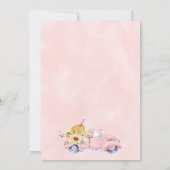 Sonnenblume Pumpkin Truck Kinderdusche Danke Karte (Rückseite)