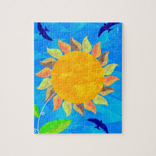 Sonnenblume Puzzle (Vertikal)