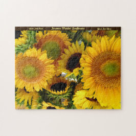 Sonnenblume-Puzzlespiel personifizieren Geschenk Puzzle
