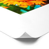 Sonnenblume Quad Poster (Ecke)