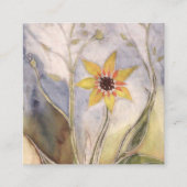 Sonnenblume Quadratische Visitenkarte (Vorderseite)