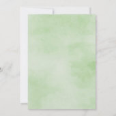 Sonnenblume Rainbow Unicorn St. Patrick's Birthday Einladung (Rückseite)