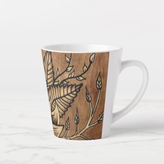 Sonnenblume Reben Latte Tasse (Rechts)