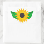Sonnenblume Rechteckiger Aufkleber (Tasche)