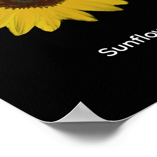 Sonnenblume Rechteckiges Poster (Ecke)