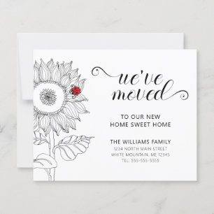 Sonnenblume Red Ladybug Budget Moving Card