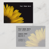 Sonnenblume-Reflexions-Visitenkarte - besonders Visitenkarte (Vorne/Hinten)