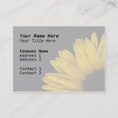 Sonnenblume-Reflexions-Visitenkarte - besonders Visitenkarte (Rückseite)