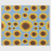Sonnenblume-Regen Geschenkpapier (Flach)