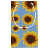 Sonnenblume-Regen Kleine Geschenktüte (Rückseite)