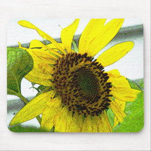 Sonnenblume-Reihe Mousepad