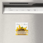 Sonnenblume Rett-the-Date Magnet (In Situ (Geschirrspüler))