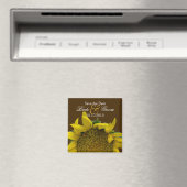 Sonnenblume Rett-the-Date Magnet (In Situ (Geschirrspüler))