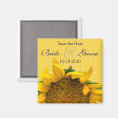 Sonnenblume Rett-the-Date Magnet (Vorderseite/Rückseite)