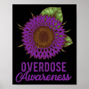 Sonnenblume Ribbon Überdosierung Sensibilisierungs Poster