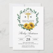 Sonnenblume RN Pflege Abschluss Entkörnung Einladung (Vorderseite)