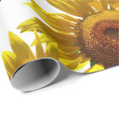 Sonnenblume Rosa Herz Matte Wrapping Papier Geschenkpapier (Rolleneckpunkt)