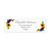 Sonnenblume Rose Blumenadresse (Vorne)