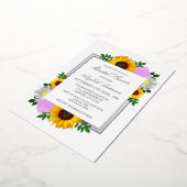 Sonnenblume Rose Daisy Floral Brautparty Folieneinladung (Gedreht)