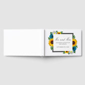 Sonnenblume Rose Daisy Floral Wedding Gästebuch (Voll)