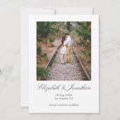 Sonnenblume Rose Daisy Floral Wedding Save The Date (Rückseite)