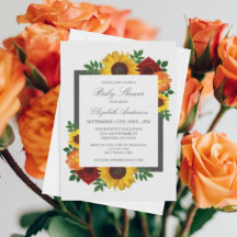 Sonnenblume Rose Herbst Blumendusche
