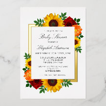 Sonnenblume Rose Herbst Blumendusche