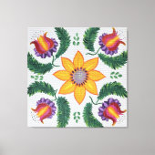 Sonnenblume-Rose Leinwanddruck (Vorderseite)