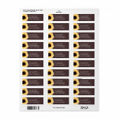 Sonnenblume | RÜCKSENDEADRESSE (Vorne)