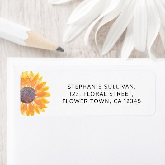 Sonnenblume-Rücksendeadresse (Insitu)