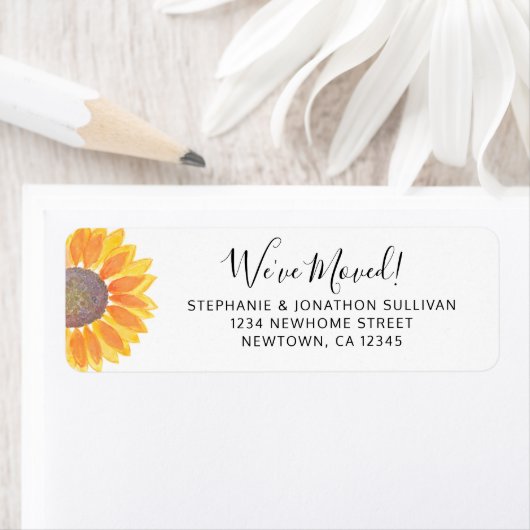 Sonnenblume-Rücksendeadresse (Insitu)