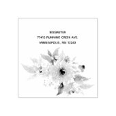 Sonnenblume Rücksendeadresse Gummi Briefmarke Gummistempel (Prägung)