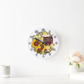 Sonnenblume Runde Wanduhr (Zuhause)