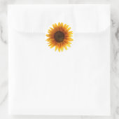 Sonnenblume Runder Aufkleber (Tasche)
