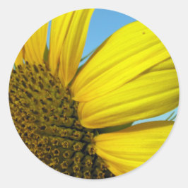Sonnenblume Runder Aufkleber