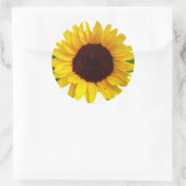 Sonnenblume Runder Aufkleber (Tasche)
