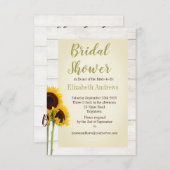 Sonnenblume Rustic Bridal Dusche Einladung (Vorne/Hinten)
