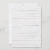 Sonnenblume Rustic Digital Wedding Einladung (Rückseite)