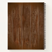 Sonnenblume Rustic Mason Jar Monogram Notizblock (Rückseite)