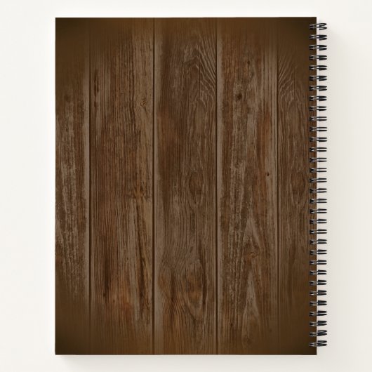 Sonnenblume Rustic Mason Jar Monogram Notizblock (Rückseite)