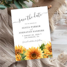 Sonnenblume rustikal Boho Sommergarten weiße Hochz