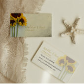 Sonnenblume Rustikal Moderne Stilvoll Visitenkarte