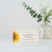 Sonnenblume. Rustikale Blume. Beruflich Visitenkarte (Stehend Vorderseite)