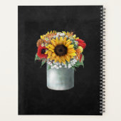 Sonnenblume Rustikale Chalkboard Country Wedding Planer (Rückseite)