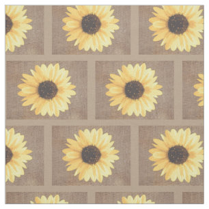 Sonnenblume Rustikale Dachziegel Stoff