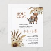 Sonnenblume Rustikale Farm Baby Dusche einladen (Vorne/Hinten)