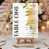 Sonnenblume Rustikale Flora Hochzeitstabelle