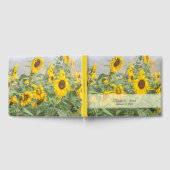 Sonnenblume Rustikale Gelbblüte Hochzeit Gästebuch (Voll)
