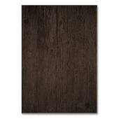 Sonnenblume Rustikale Hochzeitkarten Tischnummer (Rückseite)